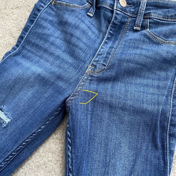 Hollister Juniors 00S / 00 Short High-Rise Cuffed Jean Legging Advanced Stretch - Picture 3 of 12